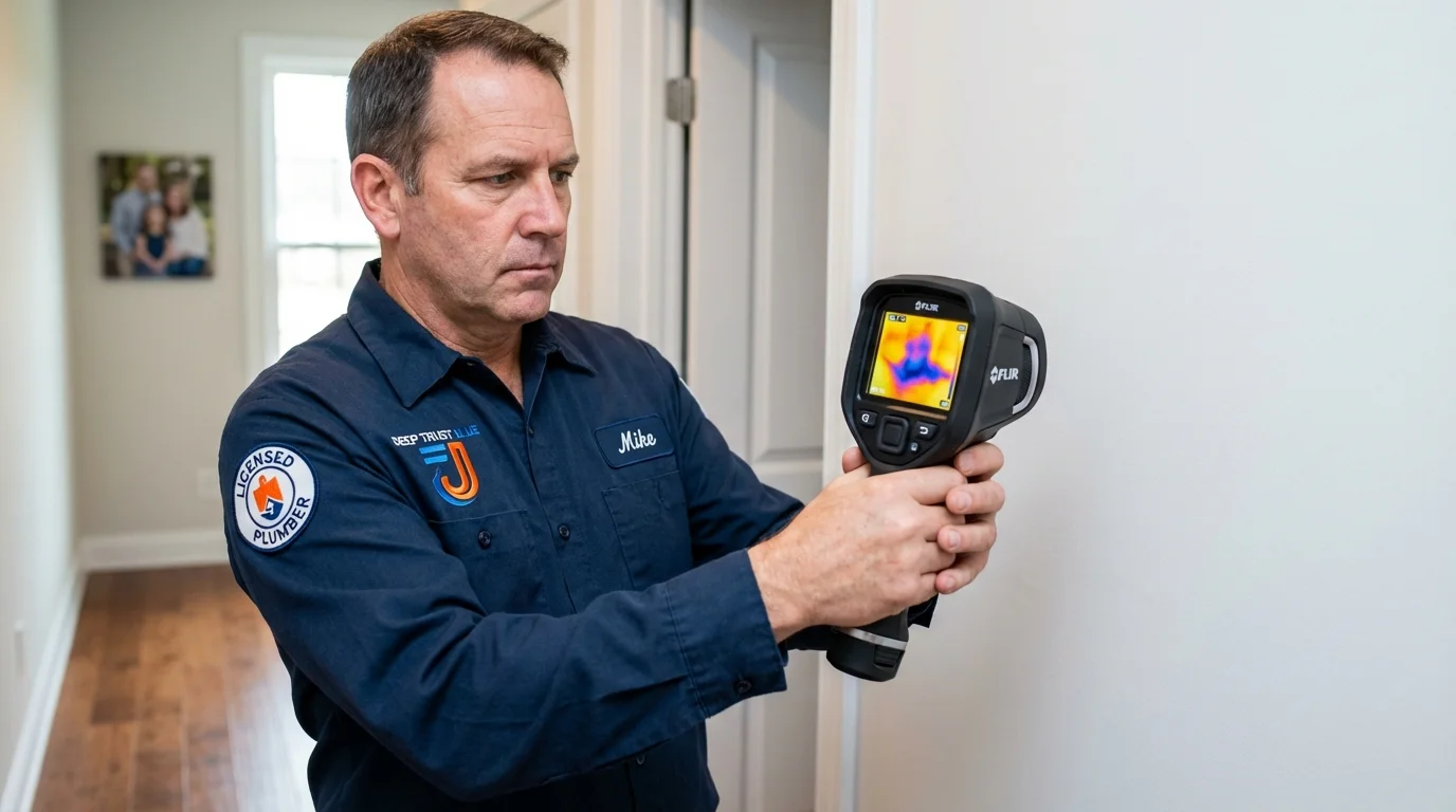 Thermal imaging leak detection by Johns Plumbing LLC in Meredosia